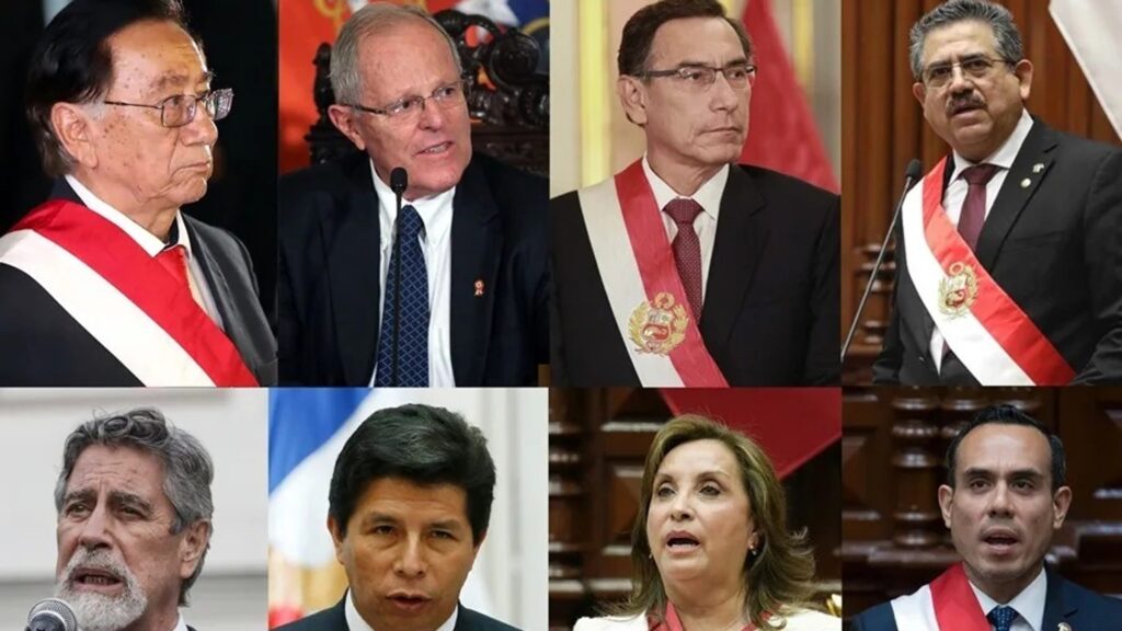 8 presidentes del Perú en los últimos 10 años´